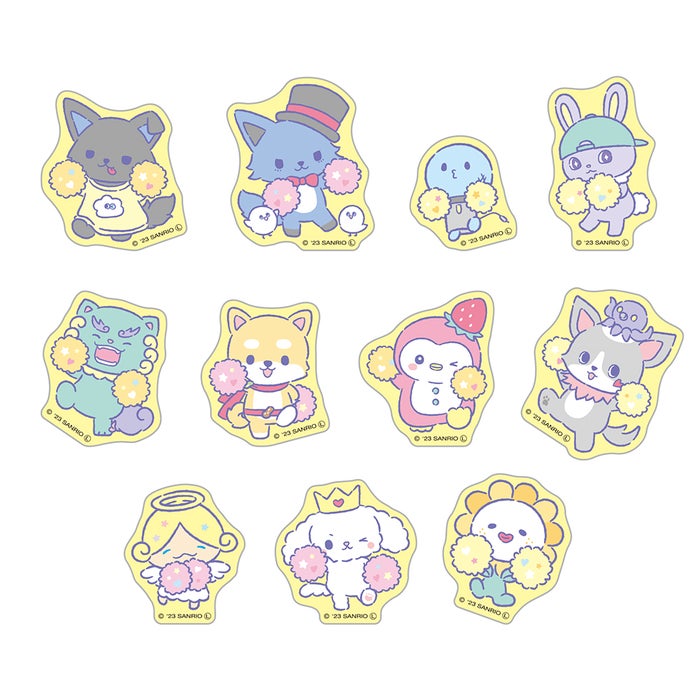 ステッカー(ランダム11種)税込495円)※店舗限定(C)2023 SANRIO CO.,LTD.APPROVAL NO.L640922