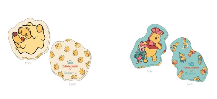 ダイカットクッション(FUNNY FACE/COSTUME)税込3,080円(C)Disney.Based on the "Winnie the Pooh" works by A.A.Milne and E.H. Shepard.